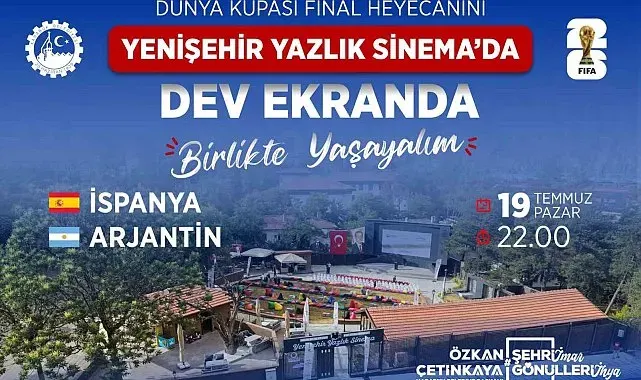 Karabük'te dünya kupası finali dev ekranda izlenecek