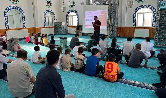 Hisarcık'ta Yaz Kur'an Kurslarında öğrenciler bilinçlendiriliyor