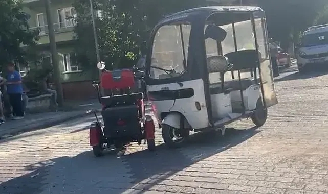 Engelli aracı ile elektrikli bisiklet çarpıştı, 1 yaralı