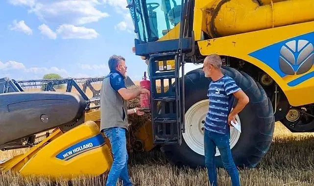Biçerdöver denetimleri sürüyor