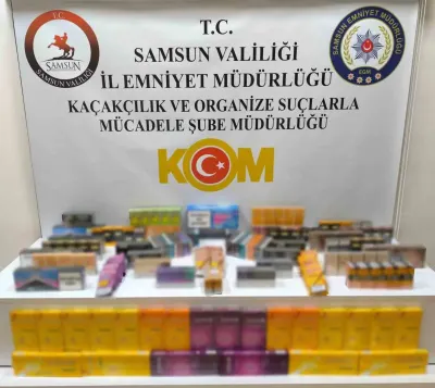 Samsun Bafra'da Kaçakçılık Operasyonu: Yüzlerce Kaçak Ürün Ele Geçirildi