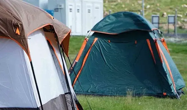 Erciyes'te çadır ve kamp sezonu devam ediyor