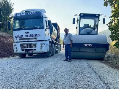 Çameli Belediyesi Emecik Mahallesi'nde Asfalt Çalışmalarını Tamamladı