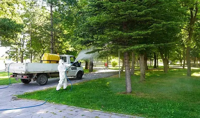Melikgazi'de 58 mahallede ilaçlama çalışmaları devam ediyor