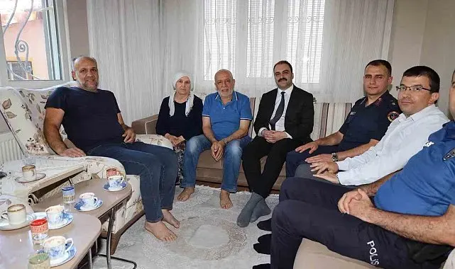 Kaymakam Battal, şehit aileleri ve gazi ile bir araya geldi