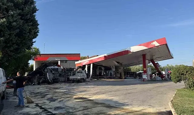 Ölüm benzin istasyonu marketinde alışveriş yaparken yakaladı