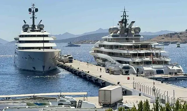 Bodrum'da süper yatlara 21 tankerle 600 bin litre yakıt ikmali