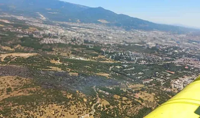 Bornova'daki yangın kontrol altında