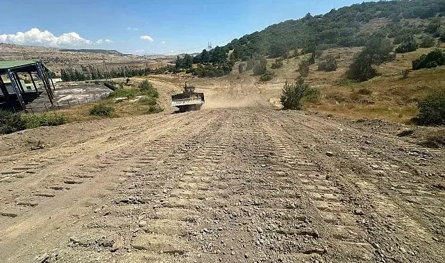 Tavşanlı'da orman yangınlarına karşı güvenlik şeridi oluşturuldu