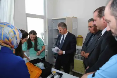 Erzurum İl Sağlık Müdürü Mehmet Meral Palandöken'de Sağlık Tesislerini İnceledi