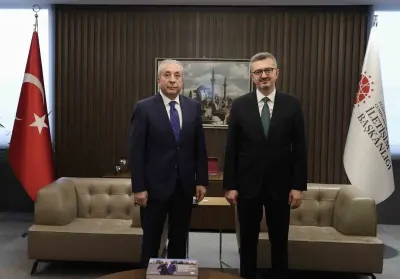 İletişim Başkanı Burhanettin Duran, FAO Adayı Mehdi Eker ile Görüştü