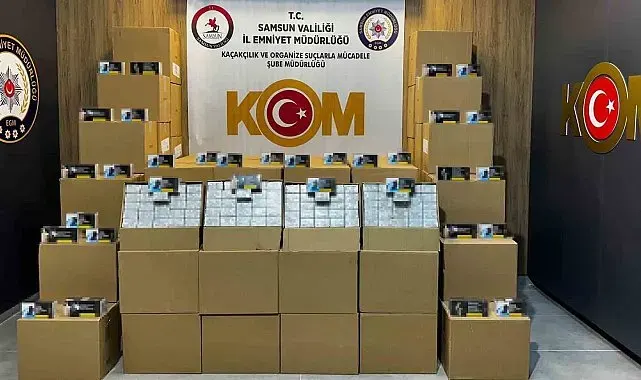 Kaçak makaron operasyonunda 1 milyon 350 bin adet ele geçirildi