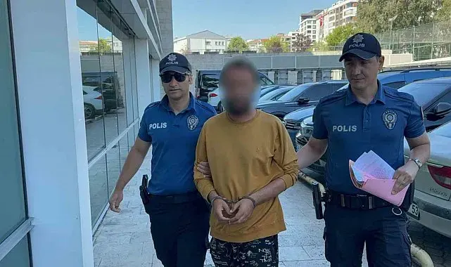 Kediye tekme atarken kameraya yansıyan şahıs yakalandı