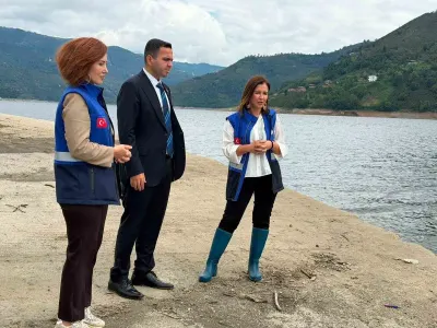 Samsun'da Hasan Uğurlu Baraj Gölü'ne 250 Bin Yavru Sazan Bırakıldı