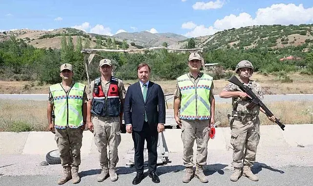 Vali Aydoğdu'dan jandarma personeline asayiş noktasında ziyaret