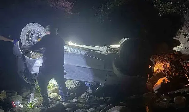 Çanakkale'de dereye uçan aracın sürücüsü hayatını kaybetti