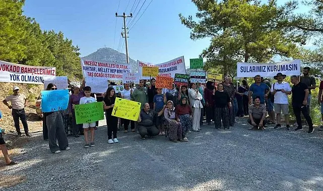 Gazipaşa'da taş ocağı planı mahalleliyi sokağa döktü