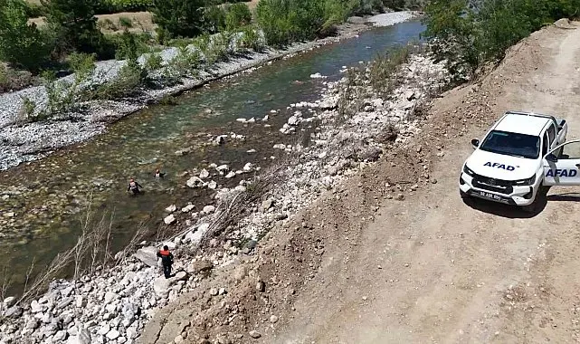 Kelkit Çayı'nda kaybolan Esmanur için arama çalışmaları yeniden başladı