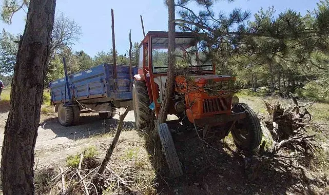 Bolu'da traktörden düşen 2 kişi yaralandı