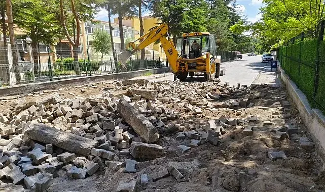 Sungurlu'da Çorum FK Sokağı'nda çalışmalar başladı