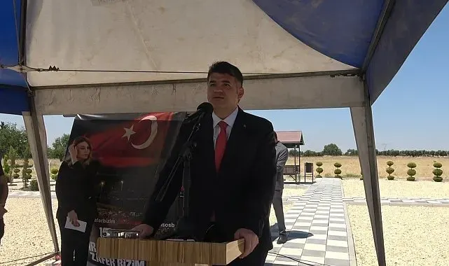 Kilis'te 15 Temmuz Parkı açıldı, fidanlar toprakla buluşturuldu