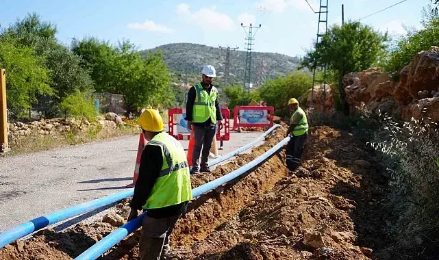 Silifke'de 30 yıllık su deposu yenilendi, 2 bin 100 metrelik hat tamamlandı