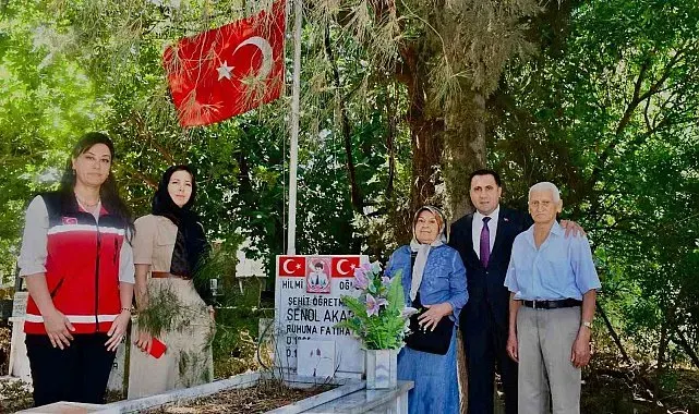 Aydın'da şehit öğretmenin ailesine anlamlı vefa