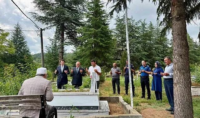 Hisarcık'ta 15 Temmuz'un 10. yılında şehitlik ziyareti