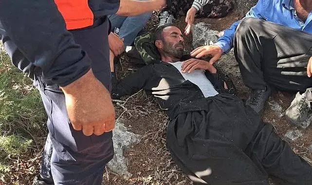 Kayıp şahıs ormanda bitkin halde bulundu