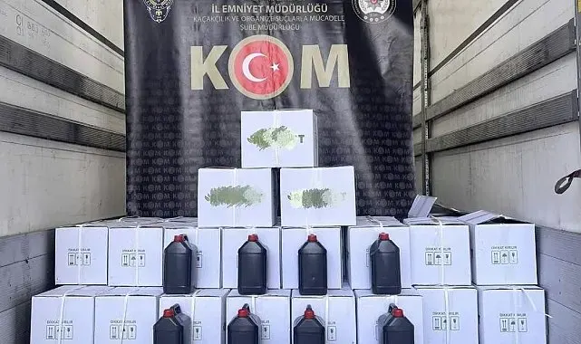 Niğde'de bin litre etil alkol ele geçirildi