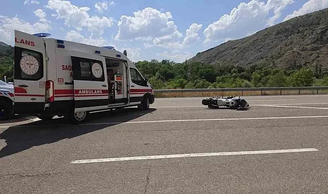 İspir'de motosiklet kazası: 1 Yaralı