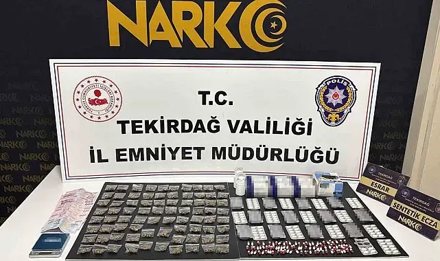 Tekirdağ'da uyuşturucu operasyonları: 110 şüpheliye işlem, 9 tutuklama