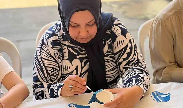 Tarihi Kurşunlu Han'da atölye günlerine yoğun ilgi