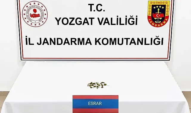 Yozgat'ta uyuşturucu operasyonunda 1 gözaltı