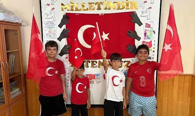 Anamur'da Yaz Kur'an Kursu öğrencilerine 15 Temmuz ruhu anlatıldı
