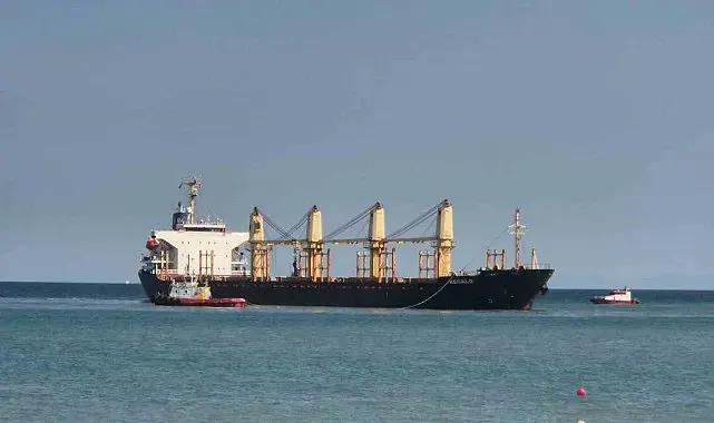 Tekirdağ'da 169 metrelik gemi karaya oturdu