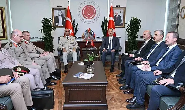 Savunma Sanayii Başkanı Görgün, mevkidaşı Zaher'i makamında ağırladı