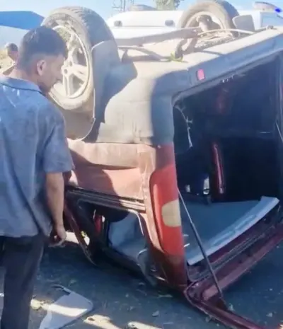 Erzurum'da Kontrolden Çıkan Araç Takla Attı: Sürücü Yaralandı