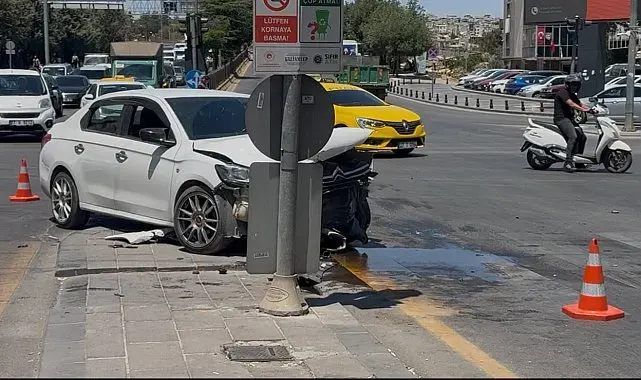 Gaziantep'te zincirleme kaza: 3 araç hasar gördü