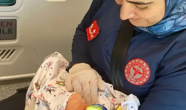 Şırnak'ta anne hastaneye yetişemedi, sağlık ekibi bebeği ambulansta doğurttu