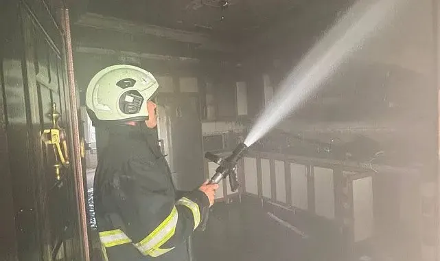 Arsuz'da ev yangını