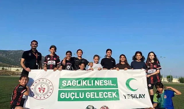 Buharkent'te uyuşturucuyla mücadeleye futbol desteği