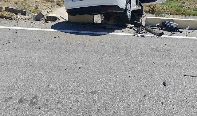 Isparta'da trafik kazası ucuz atlatıldı