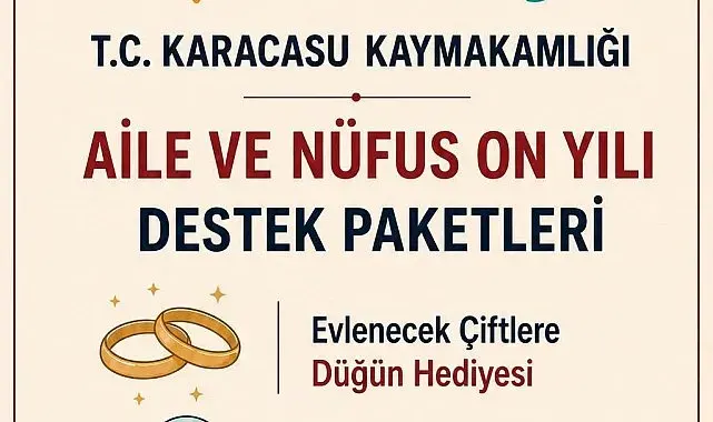 Karacasu'da ailelere düğün ve 'Hoş Geldin Bebek' desteği