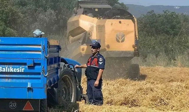Biçerdöverler jandarma denetiminden geçti