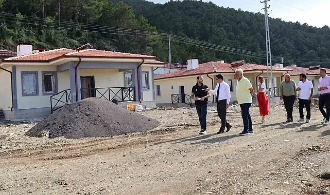 Işıklı Mahallesi'ndeki kırsal afet konutlarında sona gelindi