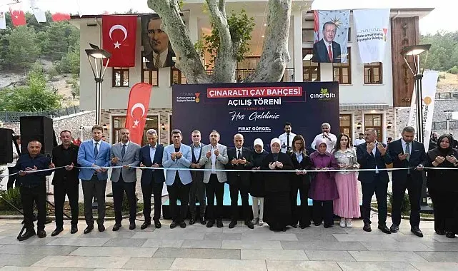 Kahramanmaraş Büyükşehir Belediyesi Çınaraltı Çay Bahçesi açıldı
