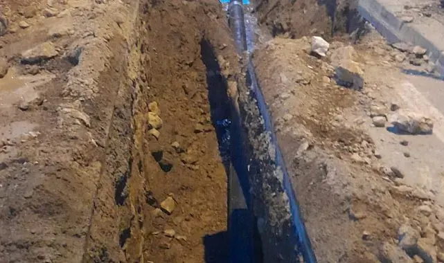 BASKİ'den Ayvalık'ta kanal hattı göçüğüne 36 saatlik kesintisiz müdahale
