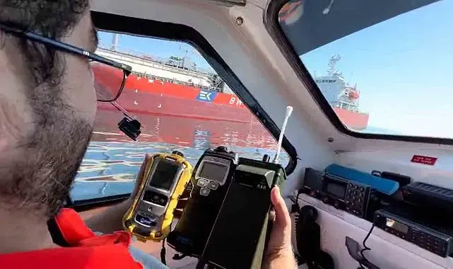 Yalova Çınarcık'ta hissedilen gaz kokusunun kaynağı tanker çıktı