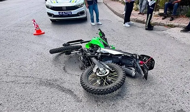Tavşanlı'da otomobil ile motosiklet çarpıştı: 1 yaralı